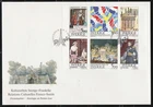 ART PAINTING RELATIONS CULTURELLES FRANCE SWEDEN 1994 FDC SLANIA MI 1817-1822