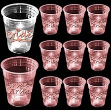 22 Pcs Bachelorette Party Decor Glow Clear Cups For Bride And Team 16OZ w/Lights