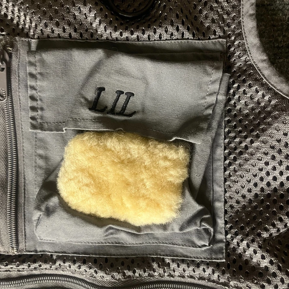 加西亚钓鱼背心尺寸 XL L 灰色 la,b 皮肤皮革聚酯纤维 — 第 2/4 张图片