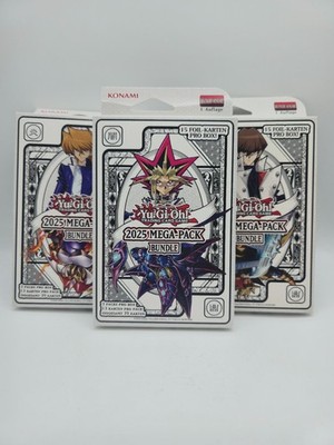 Yu-Gi-Oh Mega Pack 2025 3er Set Bundle NEU OVP Deutsch Karten 1. Auflage