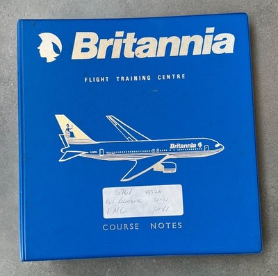 Britannia Airways Boeing 767 Manual Flight Recorder Flight Management Computer