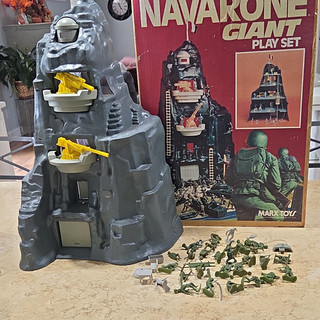 Marx Toys 1965 Battle of Navarone WWII Giant Play Set Plastic w/ Box
