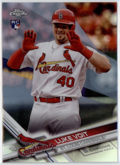 2017 Luke Voit Topps Chrome Update Refractor    RC 153/250    #HMT36 (21C372)