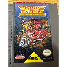 Wurm Journey to the Center of the Earth Nintendo NES Asmik Action Game NES-WQ-US