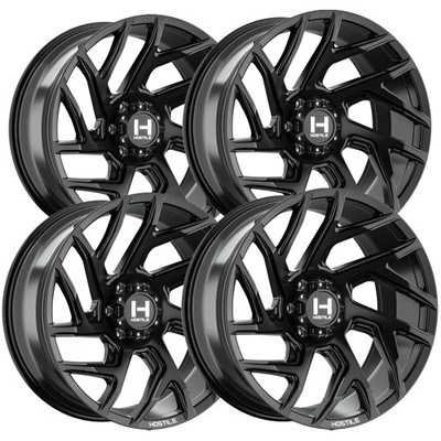 (Set of 4) Hostile H141 Vortex 20x9 6x5.5'' +0mm Satin Black Wheels Rims 20'' Inch