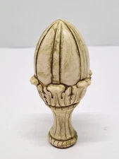 Vintage Large MCM Art Nouveau Flower Shaped Plastic Lamp Finial