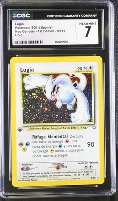 CGC 7 SPANISH Lugia Neo Genesis 1st Edition 9/111 Holo Pokemon