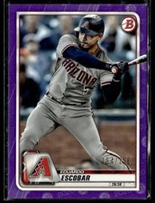 2020 Bowman #29 Eduardo Escobar Purple #/250