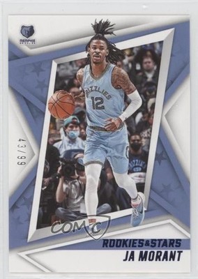 2021-22 Panini Chronicles Rookies and Stars Blue 43/99 Ja Morant #122 03go