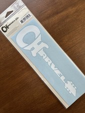 Jackson Charvel Guitar white Die-Cut Logo Sticker 