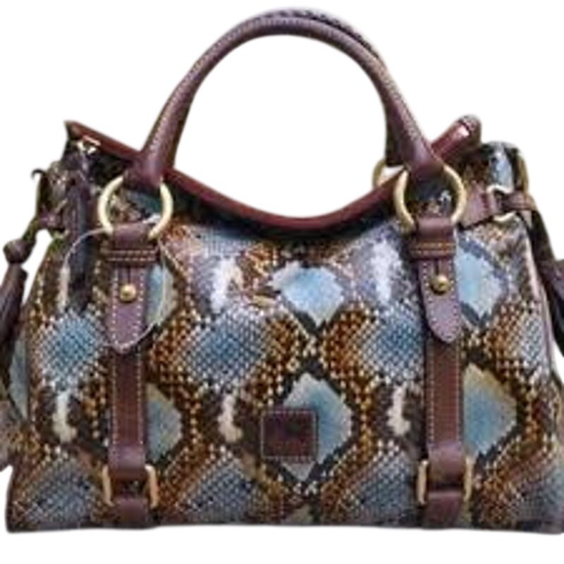 DOONEY & BOURKE Python Embossed Florentine Satche… - image 1