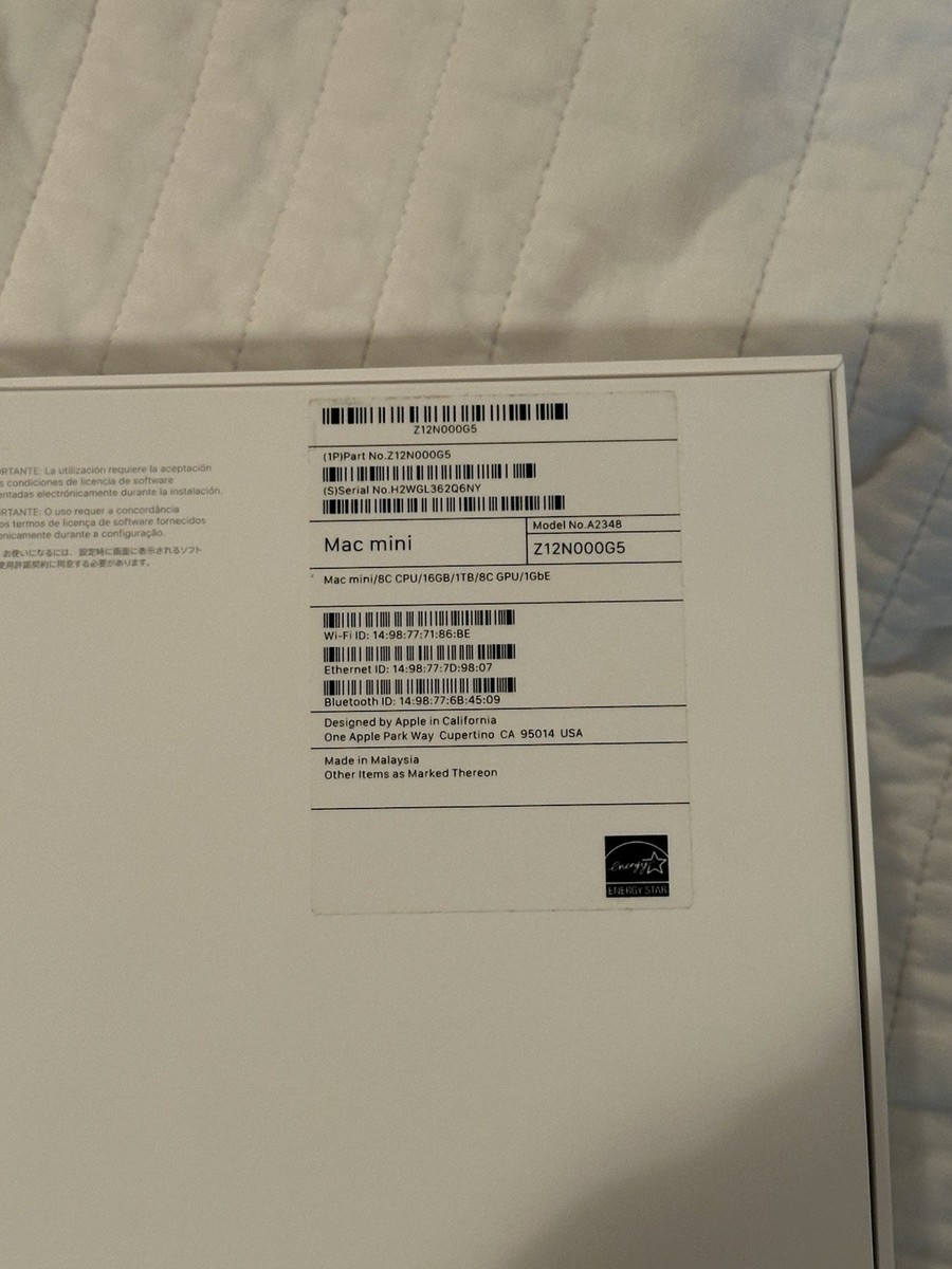 Apple Mac mini (M1, 16GB RAM, 1TB SSD) – Brand New, Never