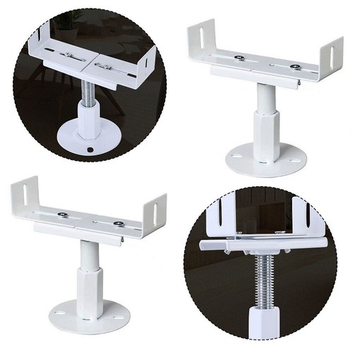 Pieds Réglables Pour Radiateur - Support Acier Blanc/Argent Hauteur 14-21cm - Kit Montage Sol Complet
