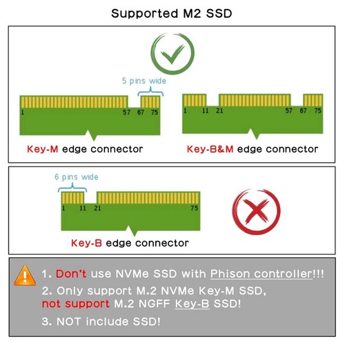 X1003 PCIE Expansion Board for 5 PCIe to M.2 NVMe SSD Expansion Board for9454 - Afbeelding 2 van 9