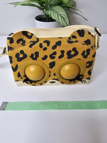 Purse Pets Leoluxe Leopard Interactive Touch Purse Small Trendy Tween Crossbody - Picture 4 of 5