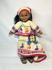 Vintage Folk Art Huichol Doll Traditional Huichol Mexican Native Doll 
