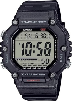 Casio AE-1600H Series | Black | 10-Year Battery | LED Illuminator  Digital Watch