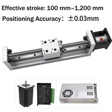 nema23 linear actuator CNC linear translation stage 100~1200mm Ball screw slide