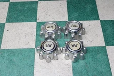 99-04 F250 King Ranch Chrome Wheel LH RH Front Rear Center Caps 4x Factory OEM