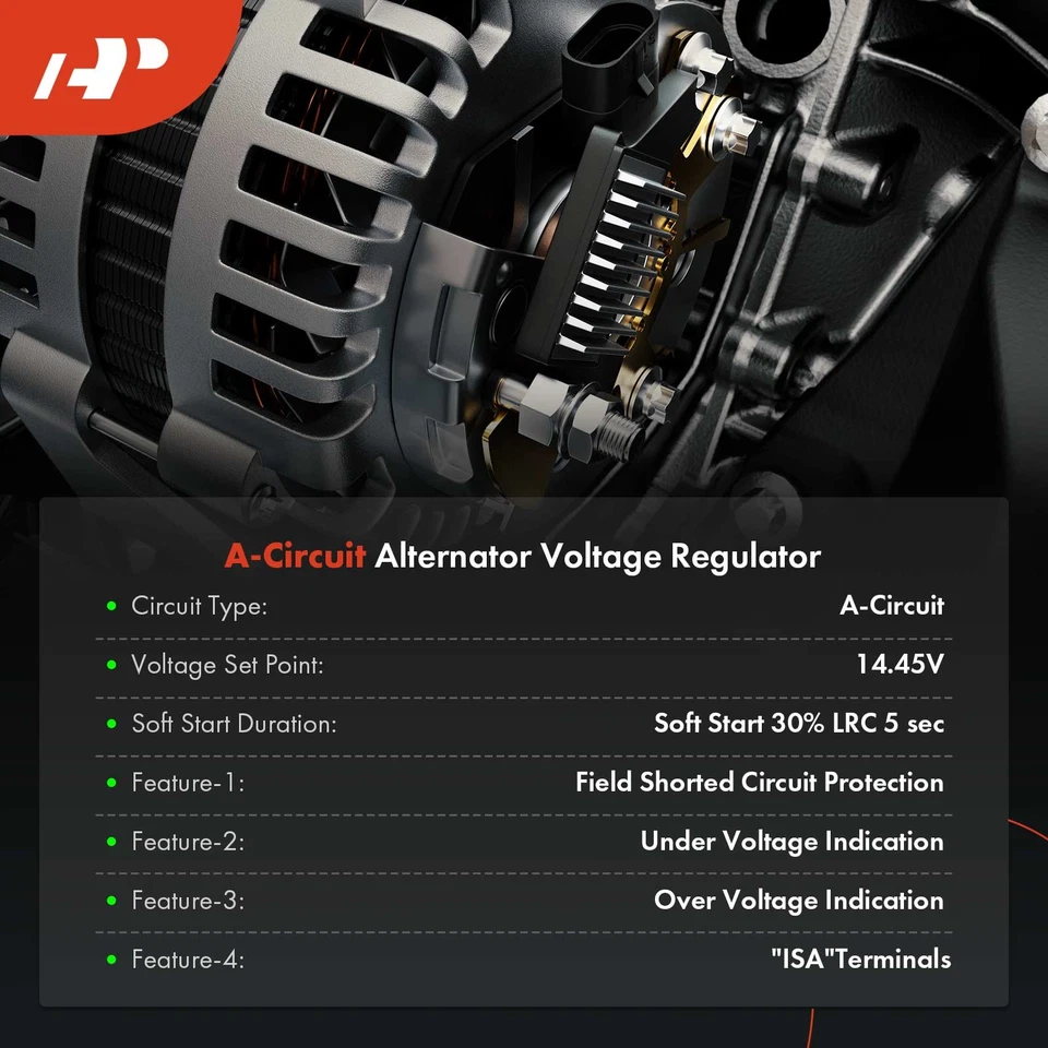 A-Premium 14.5V Alternator Regulator for Ford Taurus 1994-2000 Mercury 3.0L 3.8L - Image 2 of 4