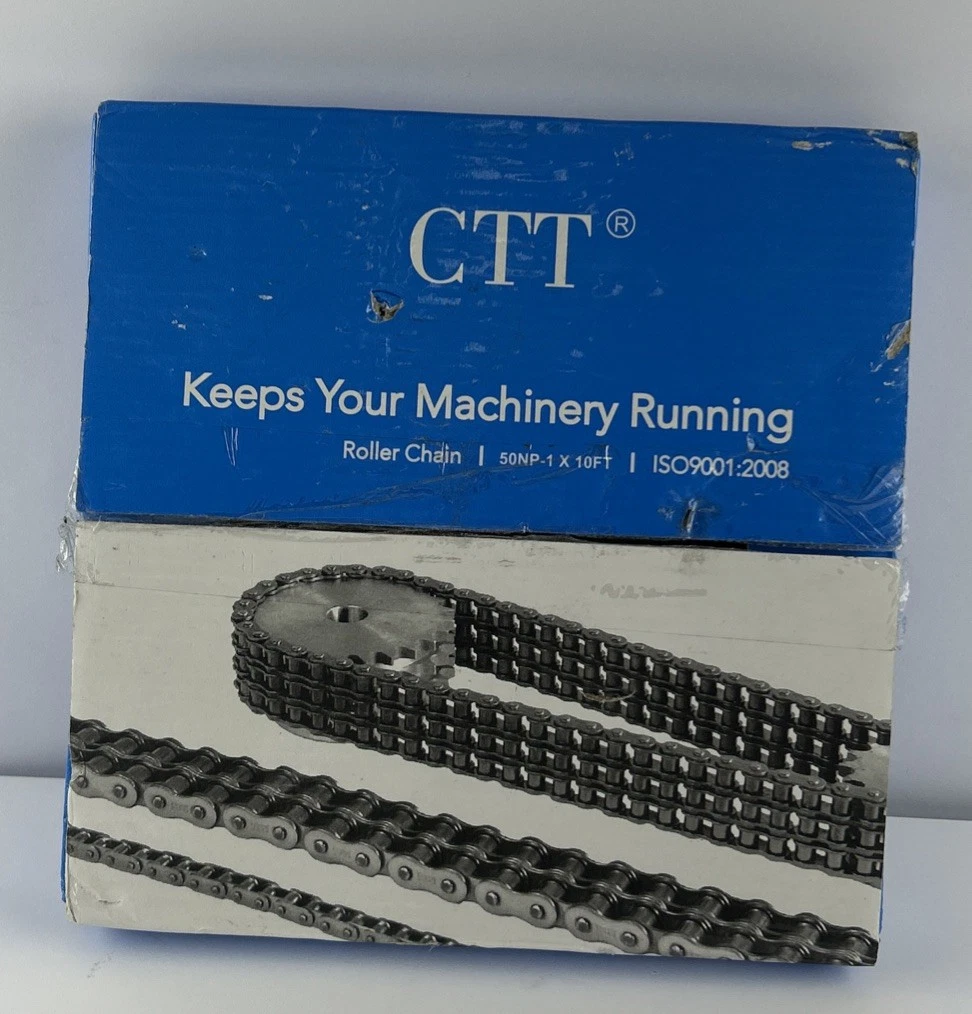 CTT 50NP-1 Roller Chain 10 Ft Nickel Plated ANSI #50 Single Strand photo 3