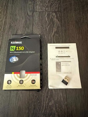 2-in-1 Wi-Fi & Bluetooth 4.0 Nano USB Adapter Win 7/8/10 & Some Mac OS
