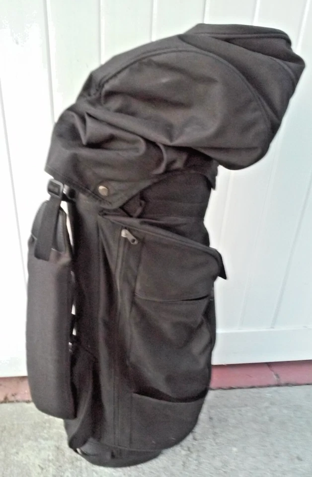 Carry Golf Bag Black 5-Way Divider Shoulder Strap Black Rain Cover Light Weight - Image 3 of 4