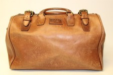 Duluth Trading Gladstone Heavy Leather Doctor Weekender Duffle Traveler Bag