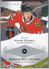 2018-19 UD Black Diamond Relic Rookie Gems Single VICTOR EJDSELL BDR-VE 69/99 RC
