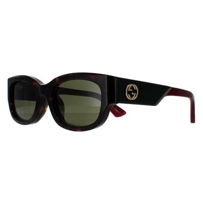 Gucci Sunglasses GG1667SK 002 Havana with Green and Red Green | eBay