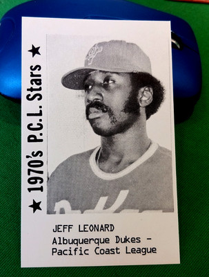 1979 CRAMER 1970'S PCL P.C.L. STARS  JEFF LEONARD MINOR LEAGUE NRMT OR BET