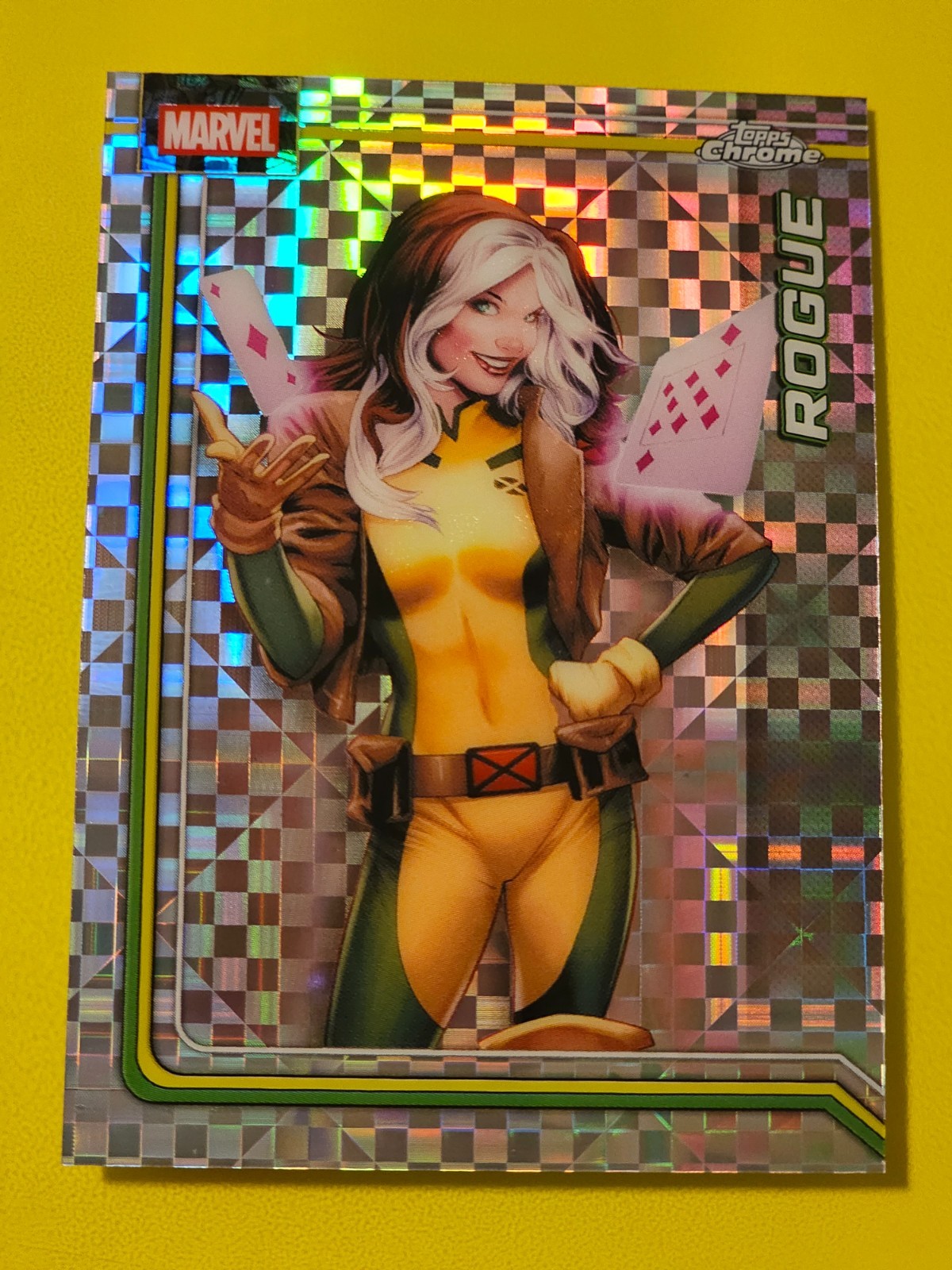 2026 Topps Chrome Marvel Comics ROGUE X-Fractor #099 Mega Box Exclusive X-MEN
