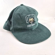 Ohio Bobcats Football Hat Men Green Adjustable Snapback Kudzu University College