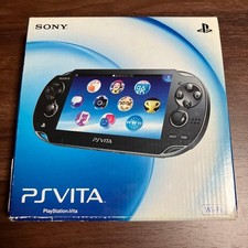 Sony PS Vita PCH-1000 Crystal Black Tested w/ Box 8GB Memory Case Charger 33