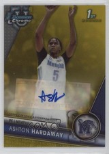 2023-24 Bowman U Chrome Prospect Yellow Refractor /75 Ashton Hardaway Auto 6o3