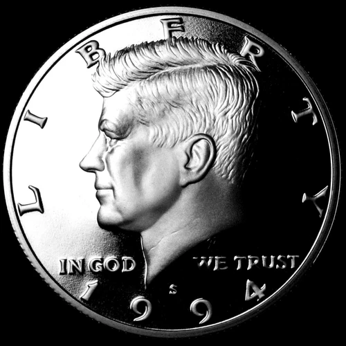 1994 S  Kennedy Mint Silver Proof Half Dollar from Original U.S. Mint Proof Set