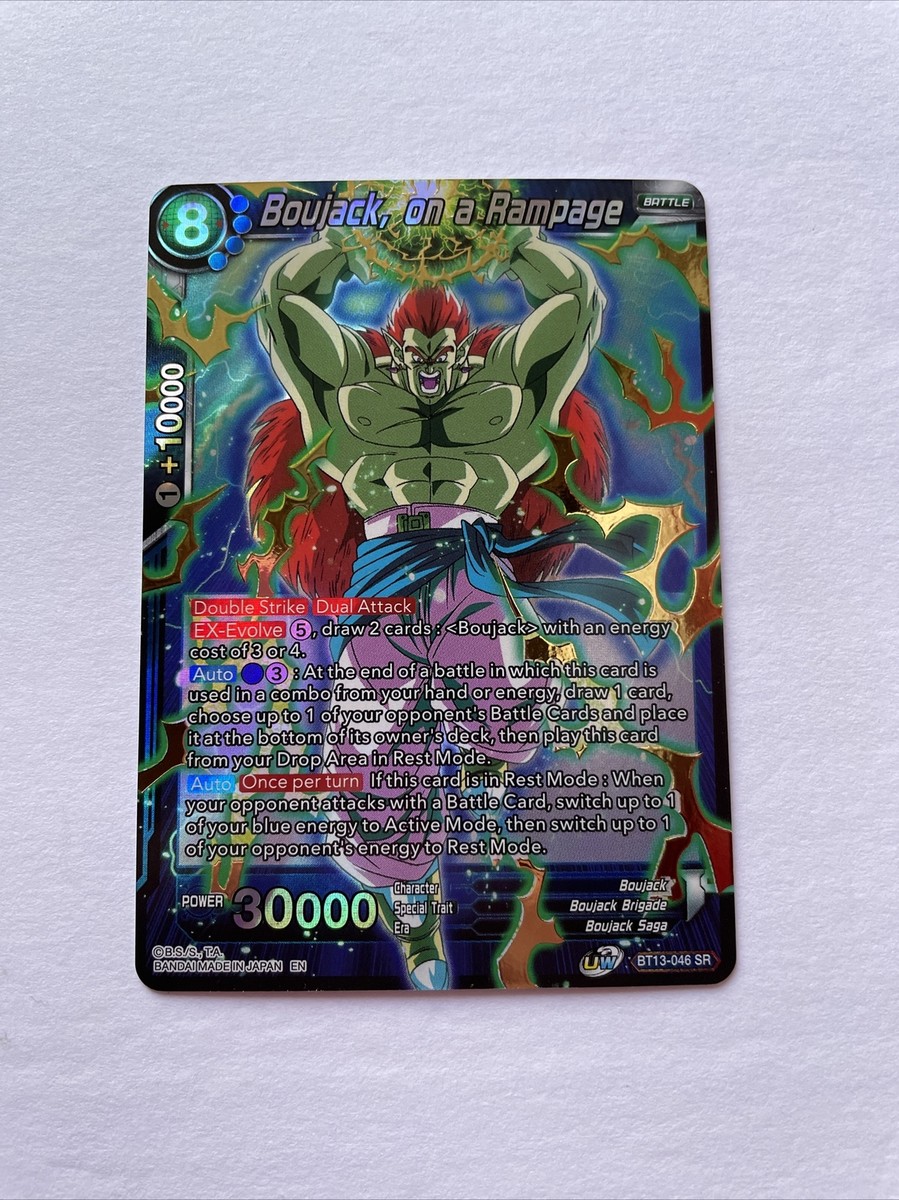 Boujack, on a Rampage Foil SR card BT13-046 SR Dragon Ball Boujack, on a Rampage Foil SR card BT13-046 SR Dragon Ball