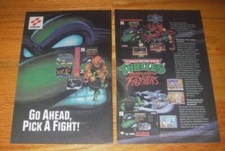 1994 Konami Teenage Mutant Ninja Turtles Tournament Fighters Video Game Ad