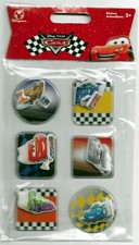 Disney's Cars - Set of 6 Puffy Stickers - New, Still Sealed