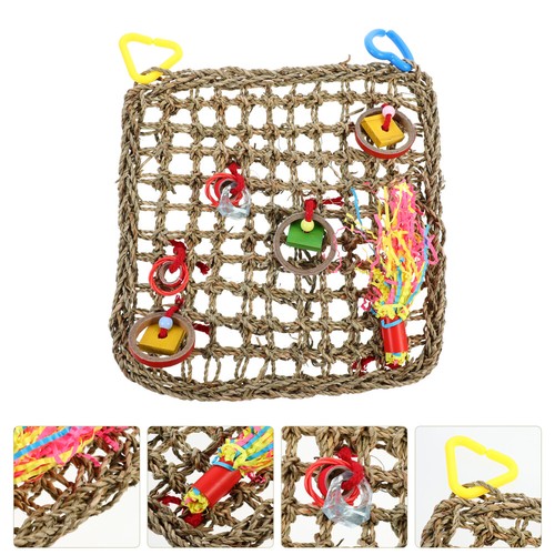 Parrot Hammock Toys Bird for Parrots vente en gros Colorful Woven Climbing Net