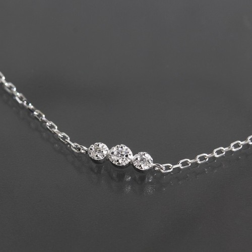 STAR JEWELRY Diamond Bracelet 17.5cm K18WG Bangle 0.04ct Newly Polished 6213A - Picture 2 of 8