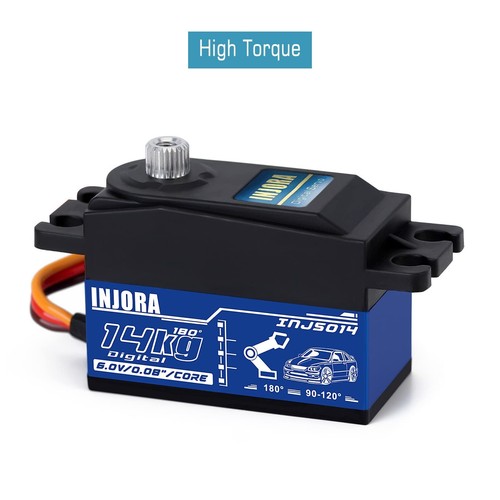 INJORA RC Digital Servo 14kg Low Profile Servo Metal Digital Core High Torque... - Picture 3 of 12