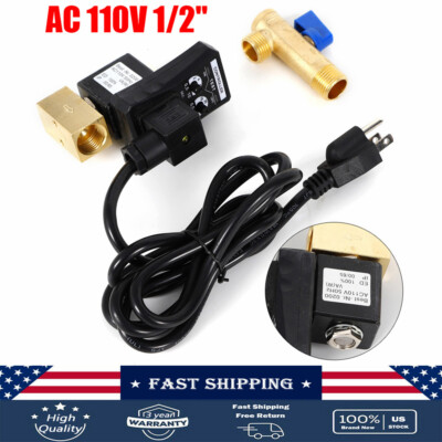 #ad Auto Automatic Timed Electronic Drain Valve for Air Compressor Water Tank 1 2#x27;#x27; $30.43