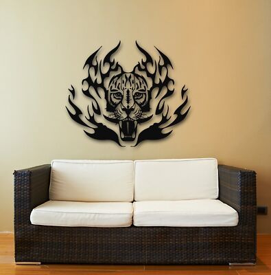 Wall Stickers Vinyl Decal Tiger Animal Predator Tribal Coolest Decor ...