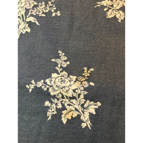 56x98" tablecloth blue and white floral rectangular, table linens, dining room, - Picture 6 of 6