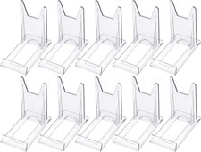 Acrylic Plate Stands Plastic Display Holders Picture Plate Holders Clear Mini Ea