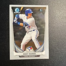 2014 Bowman Chrome ANDY BURNS First 1st RC Toronto BLUE JAYS
