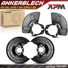 4x Ankerblech Bremsscheibe Vorne Hinten für Opel Astra H A04 Zafira A  F75 1.7L