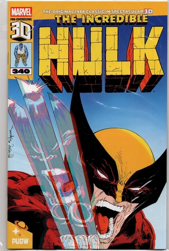 Incredible Hulk #340 Pan Dimensional 3D Edition glasses David Todd McFarlane