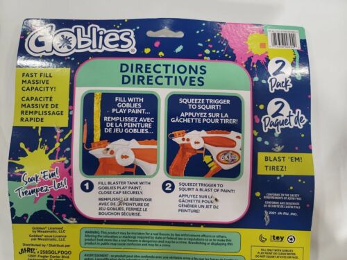 NEW Goblies Play Paint Blasters 2 Pack orange UHL - Picture 3 of 4